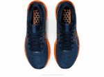 Asics Gel Nimbus 24 Zapatillas Azul Francés Naranja Impactante - Image 6