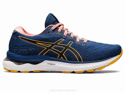 Asics Gel Nimbus 24 Zapatillas Azul Noche Amarillo Tigre