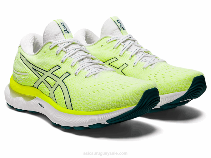 Asics gel nimbus 24 zapatillas blancas pino aterciopelado cómodas y ligeras - Image 2