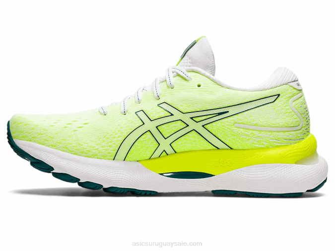 Asics gel nimbus 24 zapatillas blancas pino aterciopelado cómodas y ligeras - Image 4