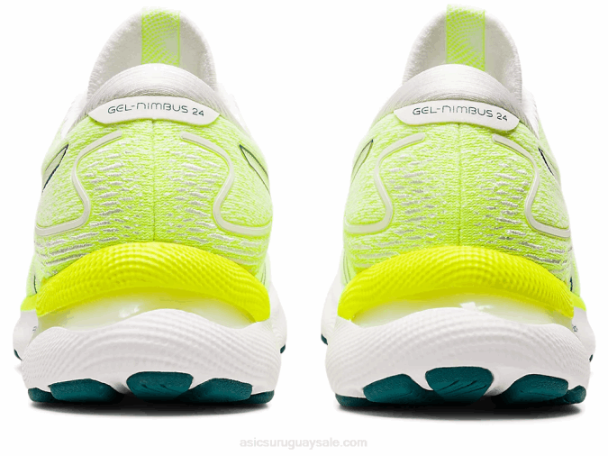 Asics gel nimbus 24 zapatillas blancas pino aterciopelado cómodas y ligeras - Image 5