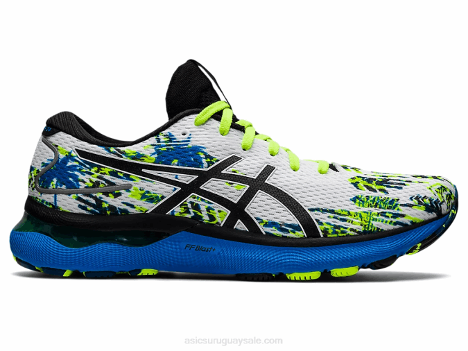 Asics gel-nimbus 24 zapatillas blancas y negras para correr - Image 1