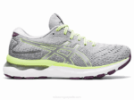 Asics Gel Nimbus 24 Zapatillas Gris Piedmont Verde Lima
