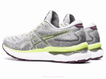 Asics Gel Nimbus 24 Zapatillas Gris Piedmont Verde Lima - Image 3