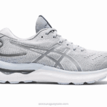 Asics Gel Nimbus 24 Zapatillas Grises Piedmont y Blancas