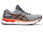 Asics gel-nimbus 24 zapatillas hoja de roca naranja impactante