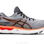 Asics gel-nimbus 24 zapatillas hoja de roca naranja impactante