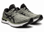 Asics Gel Nimbus 24 Zapatillas Liquen Verde Negro Energía Comodidad - Image 2