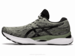 Asics Gel Nimbus 24 Zapatillas Liquen Verde Negro Energía Comodidad - Image 4