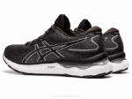 Asics Gel Nimbus 24 Zapatillas Negras y Plateadas Anchas - Image 3