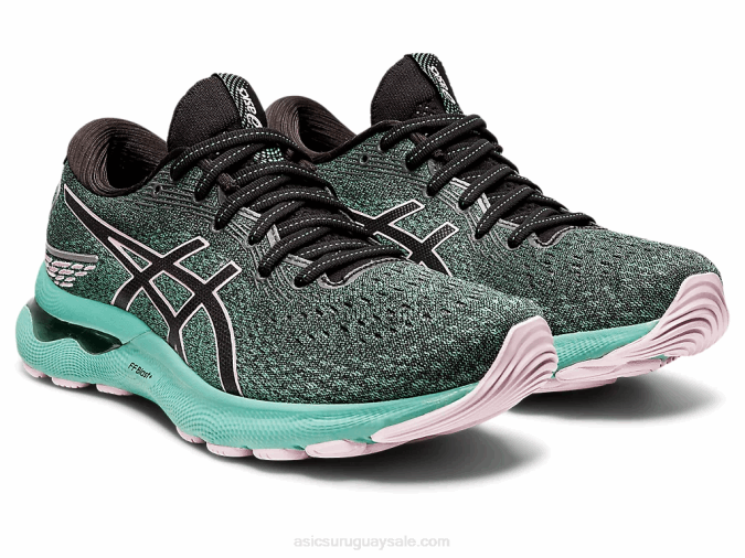 Asics Gel Nimbus 24 Zapatillas Negras y Rosas para Correr - Image 2