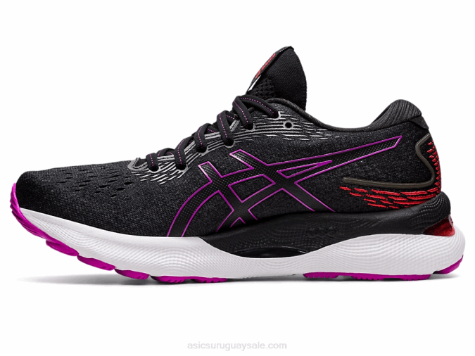Asics Gel Nimbus 24 Zapatillas Orquídea Negra Comodidad y Estilo - Image 4