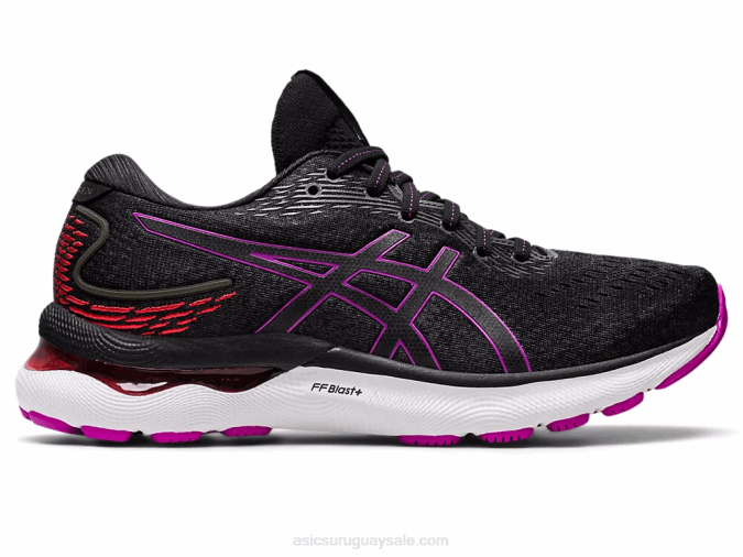 Asics Gel Nimbus 24 Zapatillas Orquídea Negra Comodidad y Estilo - Image 1