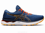 Asics Gel Nimbus 24 Zapatillas Running Azul Medianoche Cítrico