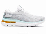 Asics gel-nimbus 24 zapatillas running blanco plata