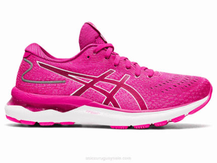 Asics Gel Nimbus 24 Zapatillas Running Rojo Fucsia Blanco