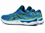 Asics Gel Nimbus 24 Zapatillas Unidad Lago Peligro Verde - Image 3