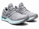 Asics Gel Nimbus 24 Zapatillas Yeso Gris Piedmont Comodidad y Estilo - Image 2