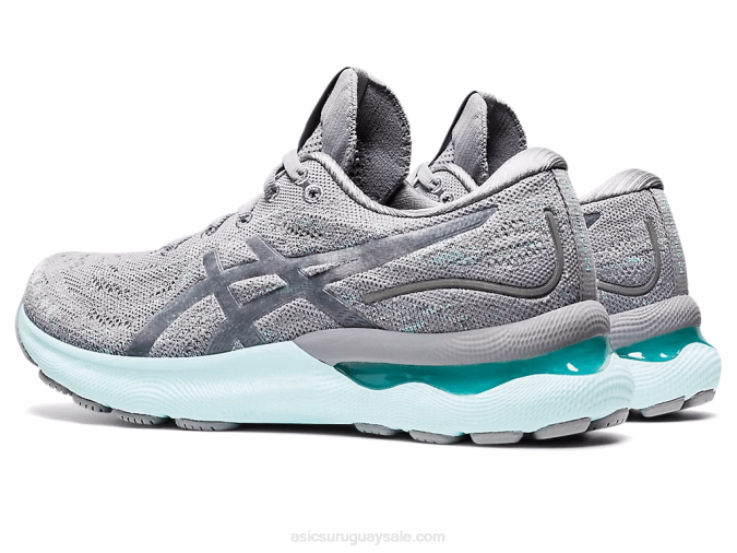 Asics Gel Nimbus 24 Zapatillas Yeso Gris Piedmont Comodidad y Estilo - Image 3