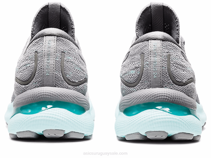 Asics Gel Nimbus 24 Zapatillas Yeso Gris Piedmont Comodidad y Estilo - Image 5