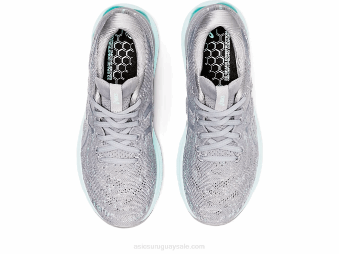 Asics Gel Nimbus 24 Zapatillas Yeso Gris Piedmont Comodidad y Estilo - Image 6