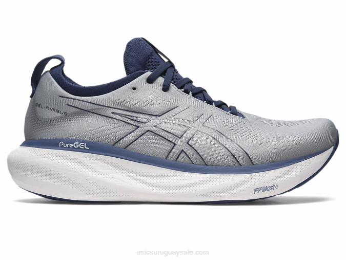 Asics gel nimbus 25 ancho 2LVJ338 yeso azul índigo para correr - Image 1