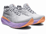 Asics Gel Nimbus 25 Ancho Gris Piedmont Plata Comodidad y Estilo - Image 2