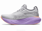 Asics Gel Nimbus 25 Ancho Gris Piedmont Plata Comodidad y Estilo - Image 4