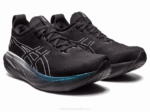 Asics gel-nimbus 25 platino negro plata comodidad y rendimiento - Image 2