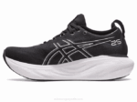Asics Gel Nimbus 25 Zapatillas Anchas Negro Plata 2LVJ2376 - Image 4