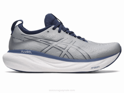 Asics Gel Nimbus 25 Zapatillas Anchas Yeso Azul Índigo
