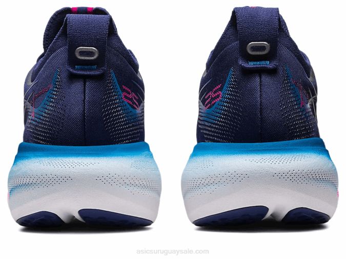 Asics gel-nimbus 25 zapatillas azul índigo rosa rave confort y estilo - Image 5