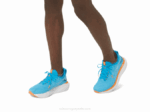 Asics Gel Nimbus 25 Zapatillas Azul Isla Melocotón Confort y Estilo - Image 8