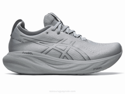 Asics Gel Nimbus 25 Zapatillas Portadoras Gris Yeso