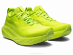 Asics Gel Nimbus 25 Zapatillas Ralladura Lima y Blanco - Image 2