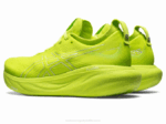 Asics Gel Nimbus 25 Zapatillas Ralladura Lima y Blanco - Image 3