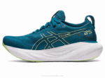 Asics Gel Nimbus 25 Zapatillas Tinta Verde Azulado Verde Lima - Image 4