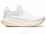 Asics gel-nimbus 25 zapato blanco para correr cómodo y ligero