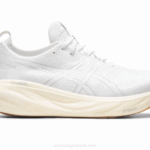 Asics gel-nimbus 25 zapato blanco para correr cómodo y ligero