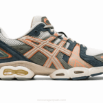 Asics gel-nimbus 9 deportivas crema gris pluma confort y estilo