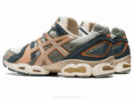 Asics gel-nimbus 9 deportivas crema gris pluma confort y estilo - Image 3