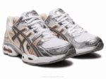 Asics gel-nimbus 9 zapatillas blancas avena confort y rendimiento - Image 2