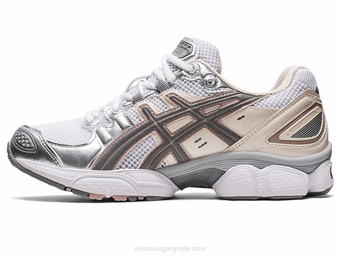 Asics gel-nimbus 9 zapatillas blancas avena confort y rendimiento - Image 4