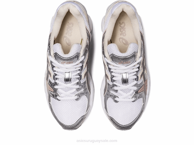 Asics gel-nimbus 9 zapatillas blancas avena confort y rendimiento - Image 6