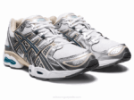 Asics Gel Nimbus 9 Zapatillas Blancas y Grises Acero - Image 2