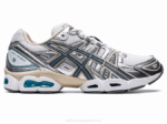 Asics Gel Nimbus 9 Zapatillas Blancas y Grises Acero