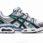 Asics gel-nimbus 9 zapatillas blancas y plateadas para correr
