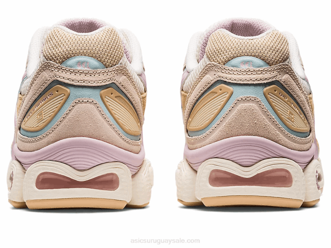 Asics gel-nimbus 9 zapatillas crema rosa confort y estilo - Image 5