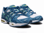 Asics gel-nimbus 9 zapatillas deportivas blanco gris estilo y confort - Image 2