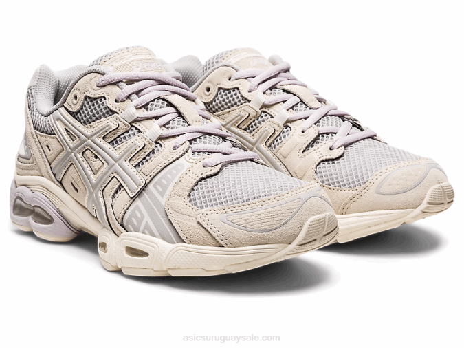 Asics Gel Nimbus 9 Zapatillas Gris Ostra Abedul Confort y Estilo - Image 2